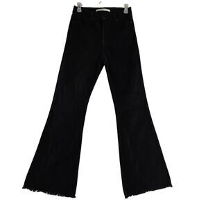 Celebrity Pink Corduroy Black Flare Leg Pants Size 5/27